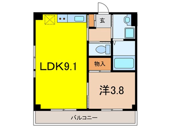 エンベロップ宝塚の物件間取画像